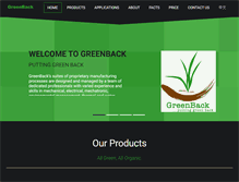 Tablet Screenshot of greenback.com.sg